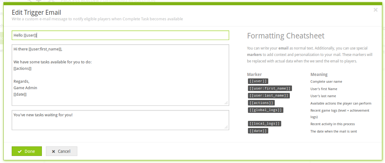 Create Trigger Email